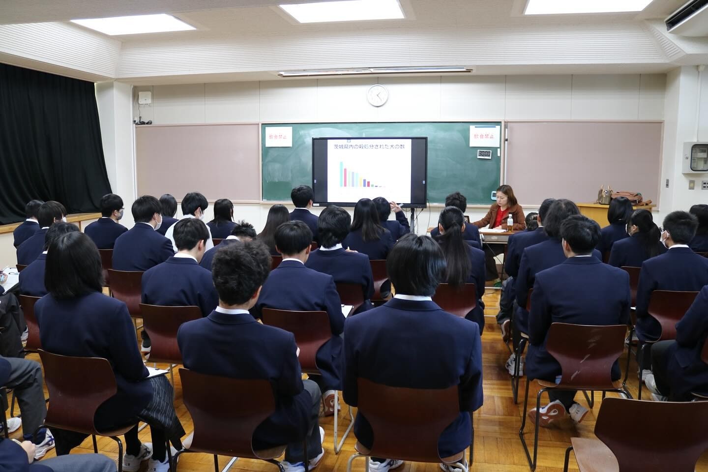 茨城県立茎崎高等学校にて「私の生き方講座」